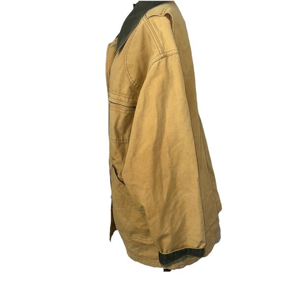 Vtg LL Bean  Chore Coat Barn Field Canvas Jacket Primaloft Flannel Lined - Picture 5 of 16